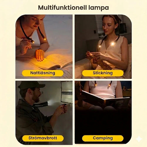 Ergonomisk nacklampa för läsning