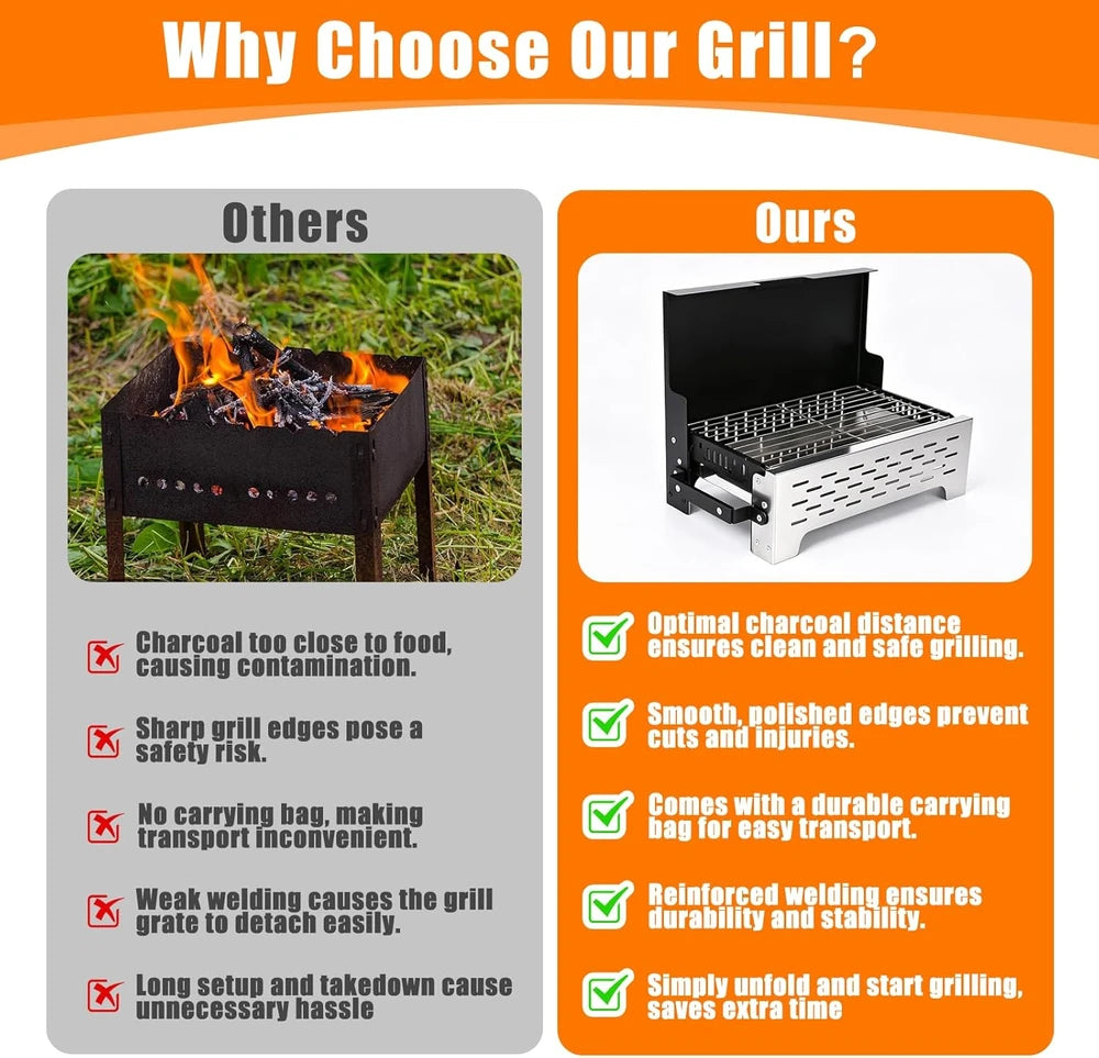 Bärbar Fällgrill