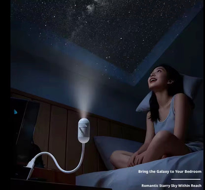 2-in-1 Mini Galaxy Star Projector – Nattlampa & Stjärnhimmel