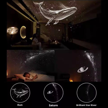 2-in-1 Mini Galaxy Star Projector – Nattlampa & Stjärnhimmel